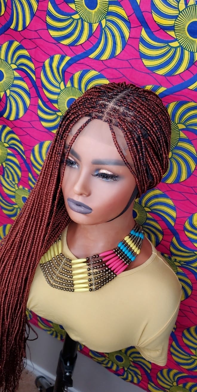 5X5 Glueless Knotless Custom Braided Wig