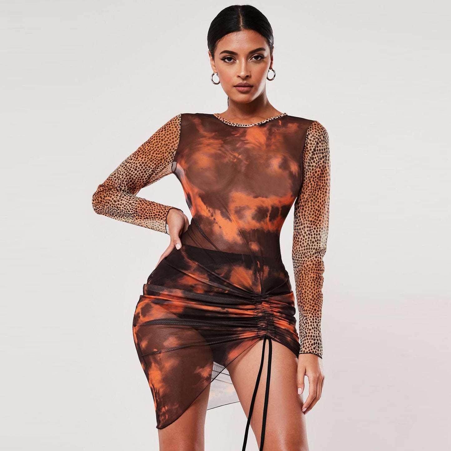 Got Your Attention Mini Mesh Dress