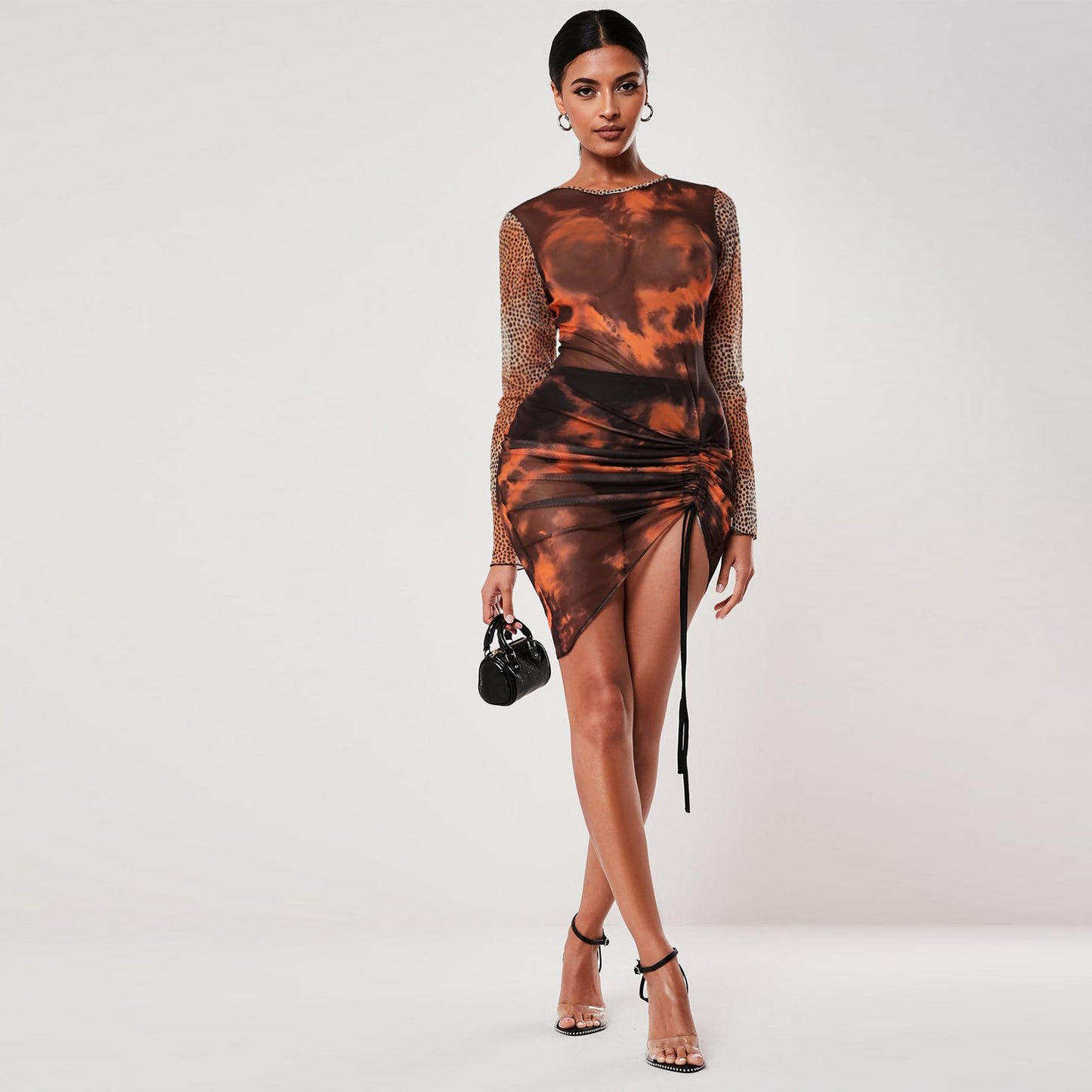 Got Your Attention Mini Mesh Dress
