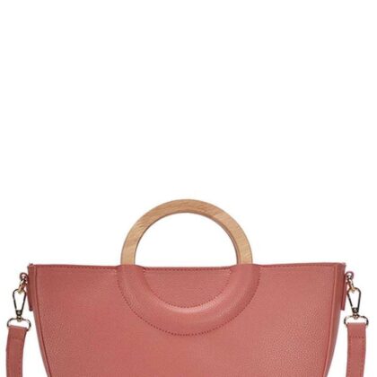 STYLISH CIRCLE MODERN SATCHEL WITH LONG STRAP