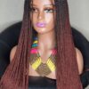 LONG BEAUTIFUL LIGHTWEIGHT BRAIDED WIG HANDMADE