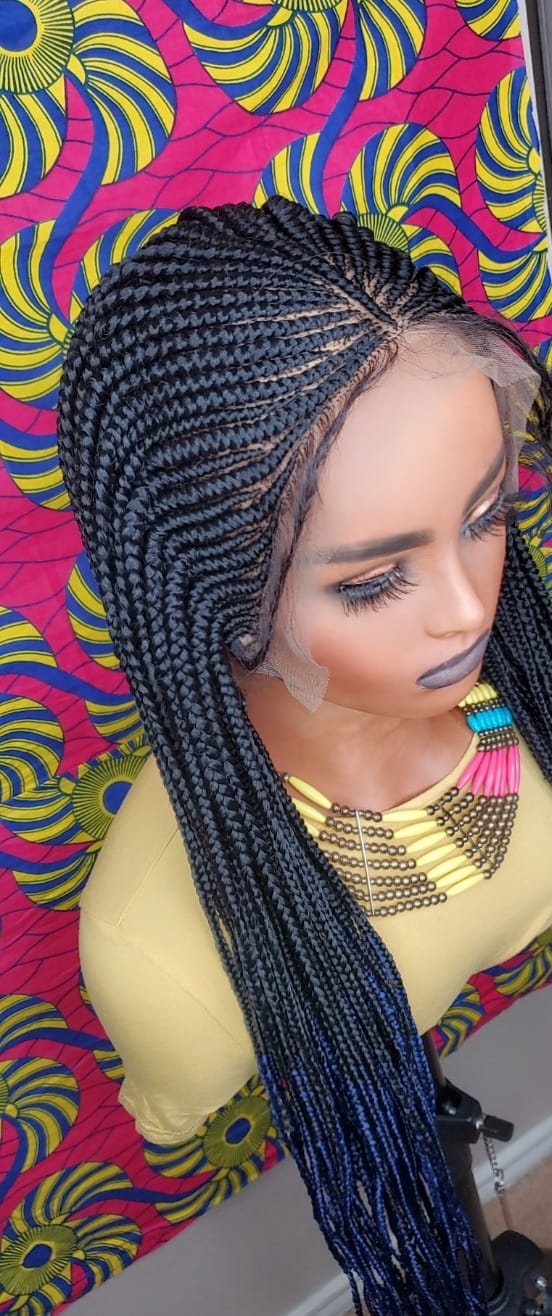 13X6 Custom Braided Wig  Cornrows