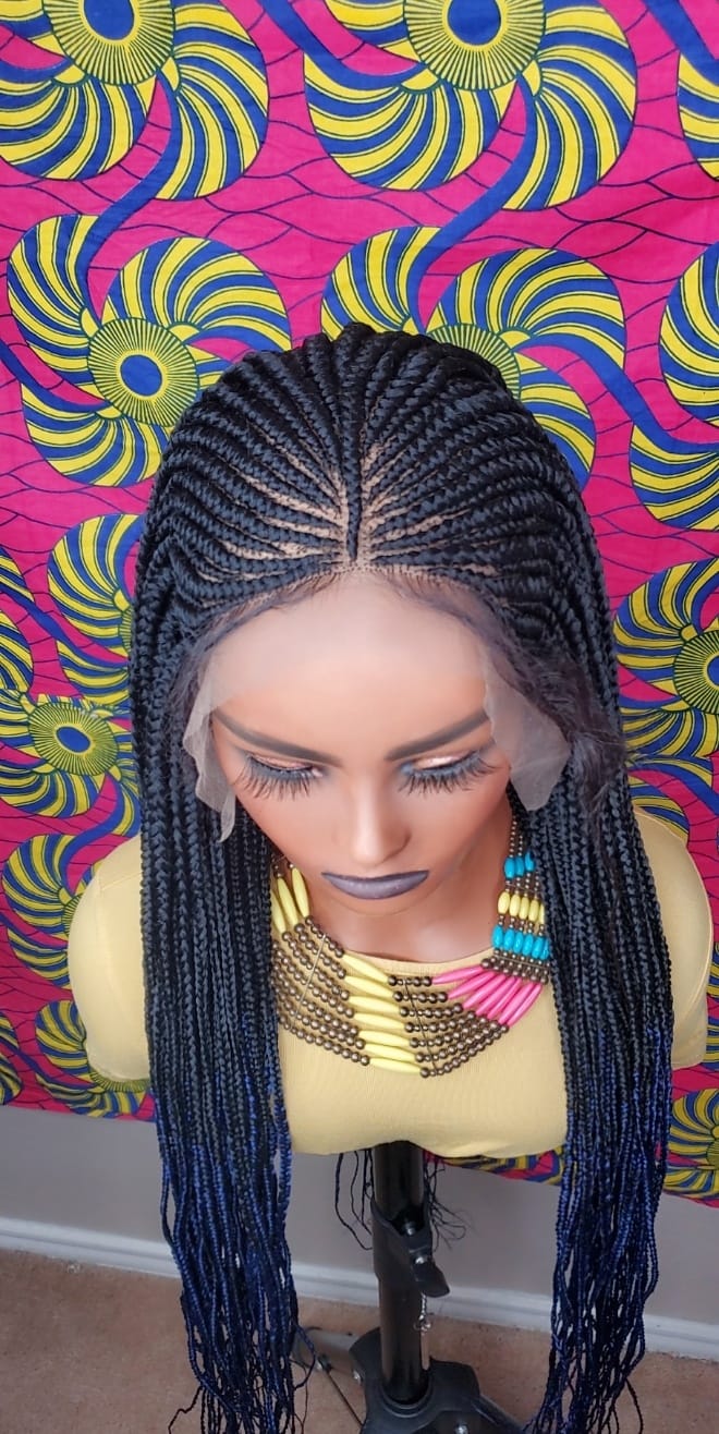 13X6 Custom Braided Wig  Cornrows