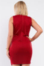 Beautiful Sexy Sleeveless V-neck Asymmetrical Wrap Rhinestones Detail Fitted Mini Blazer Dress