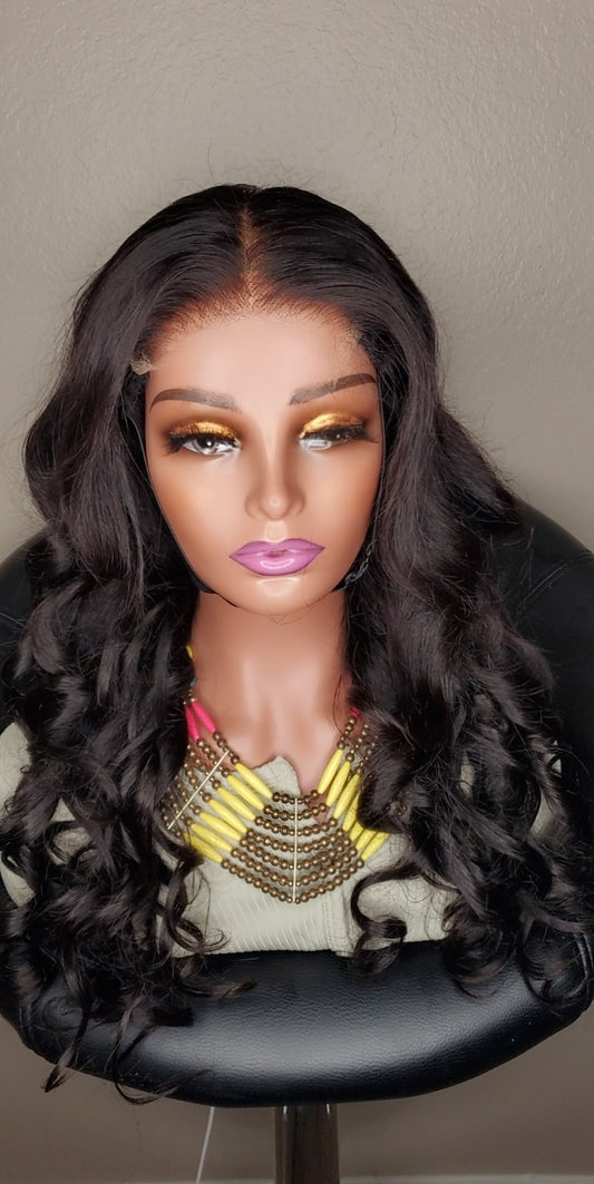 4X4 HD Closure 24 Inch 100% Human Hair. Prebleached Knot.
